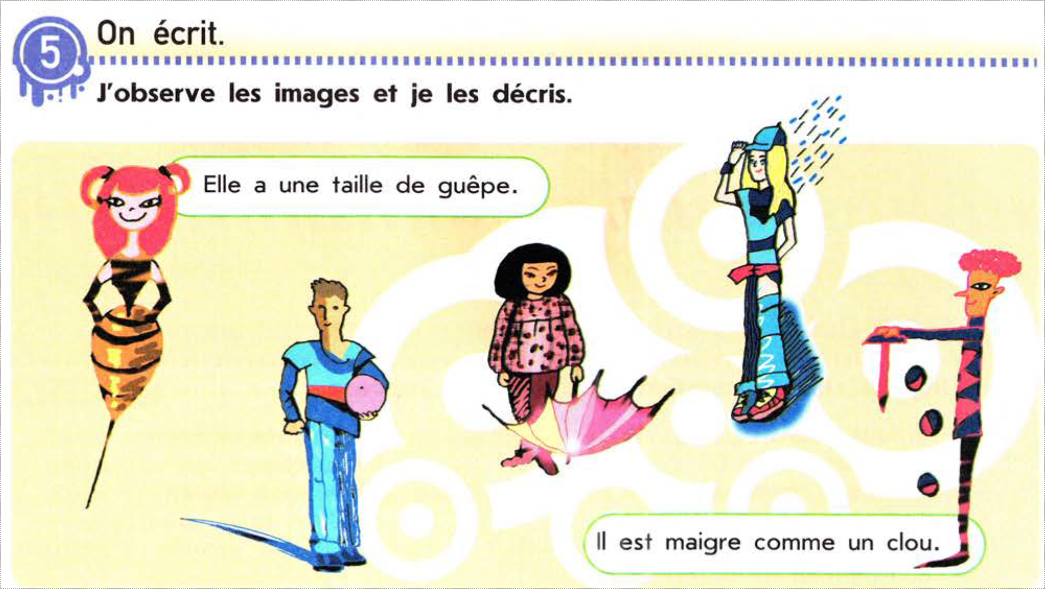 Задание из учебника Le Français C est Super! для 7 класса