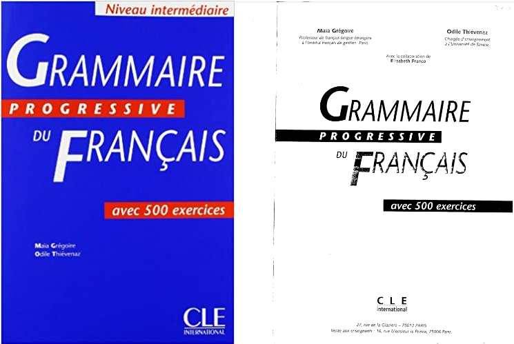 Два варианта обложки Grammaire Progressive Du Français (Avec 500 Exercices) _ Niveau Intermediare (Livre)
